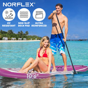 10 ft 6 in Inflatable Stand-Up Paddle Board Bundle – Pink