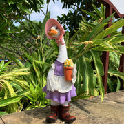 Gardener Duck Garden Statue