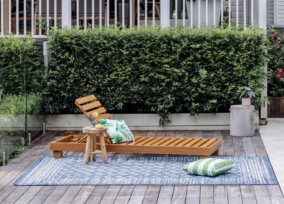 200 × 300 cm Pearl-Striped Polypropylene Outdoor Rug