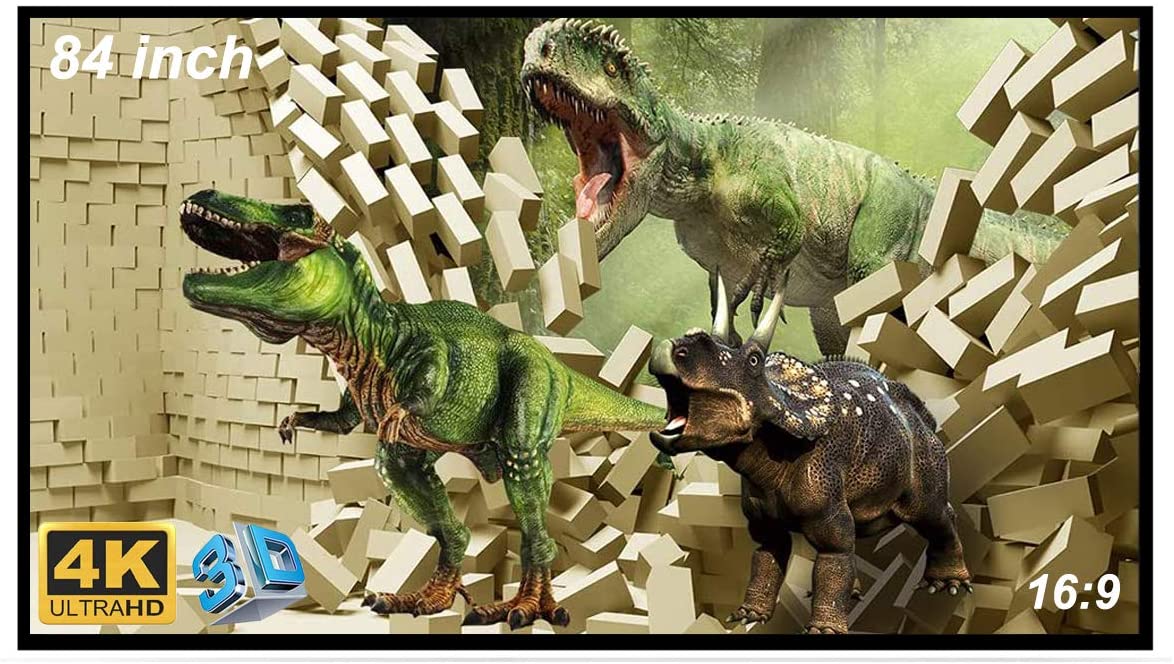 84-Inch Foldable 16:9 Canvas Projector Screen