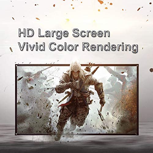 84-Inch Foldable 16:9 Canvas Projector Screen