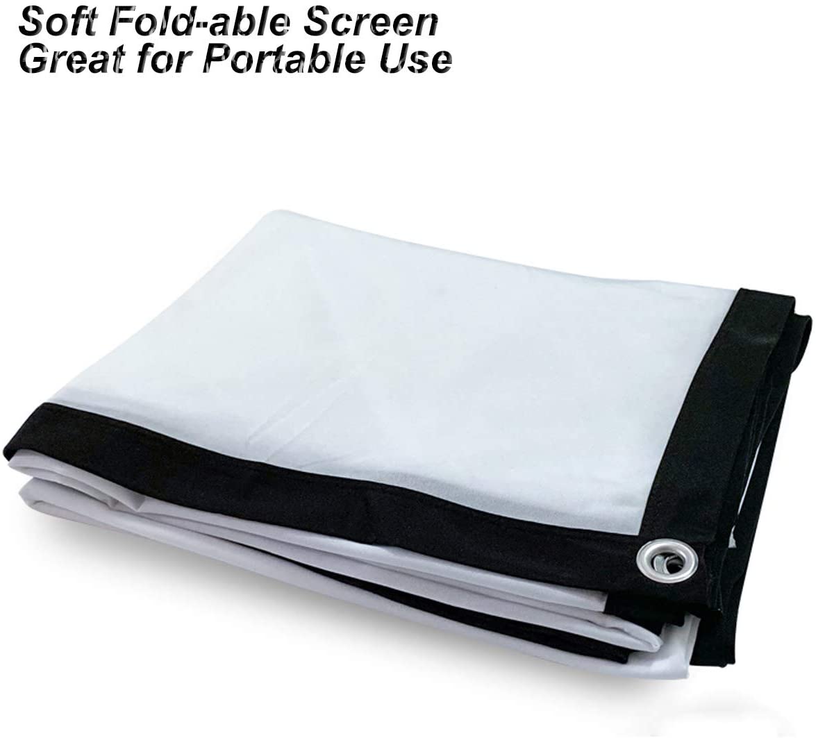 84-Inch Foldable 16:9 Canvas Projector Screen