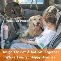 6-in-1 Grey Dog Car Hammock – 137 × 147 cm