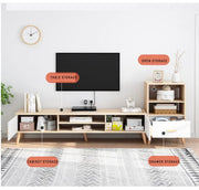 120 cm Maple TV Stand with Open Storage