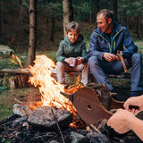 Fireplace Bellows 17"x7.5" Large Wood Air Blower Cast Nozzle for Outdoor Camping BBQ Grill Chimney Hand Bellow Pump Pit Barbeque Fire Tools Accessories with Hanging Strap