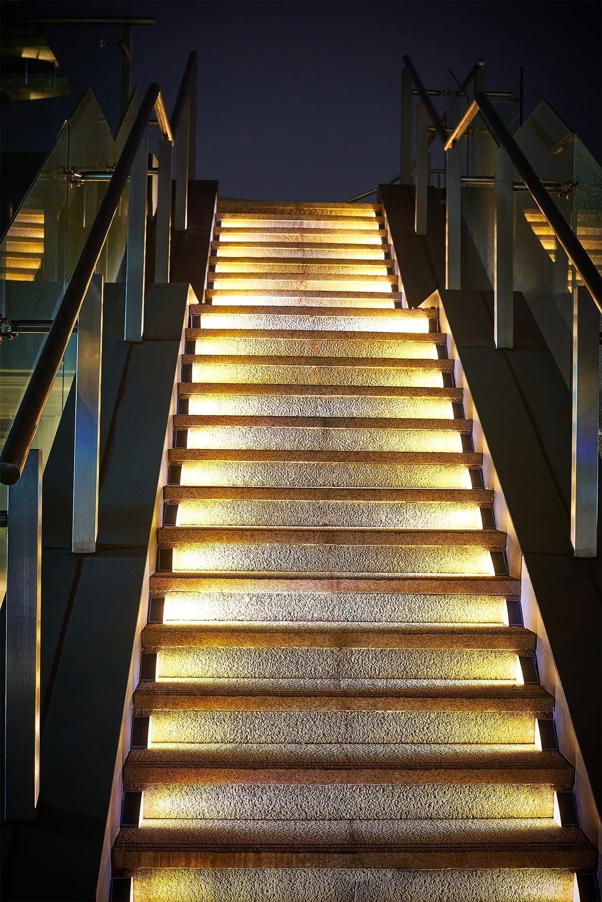 Warm-White Solar Step & Deck Lights – 6 Pack