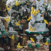 72-Piece Gold 3D Butterfly Wall Décor Set