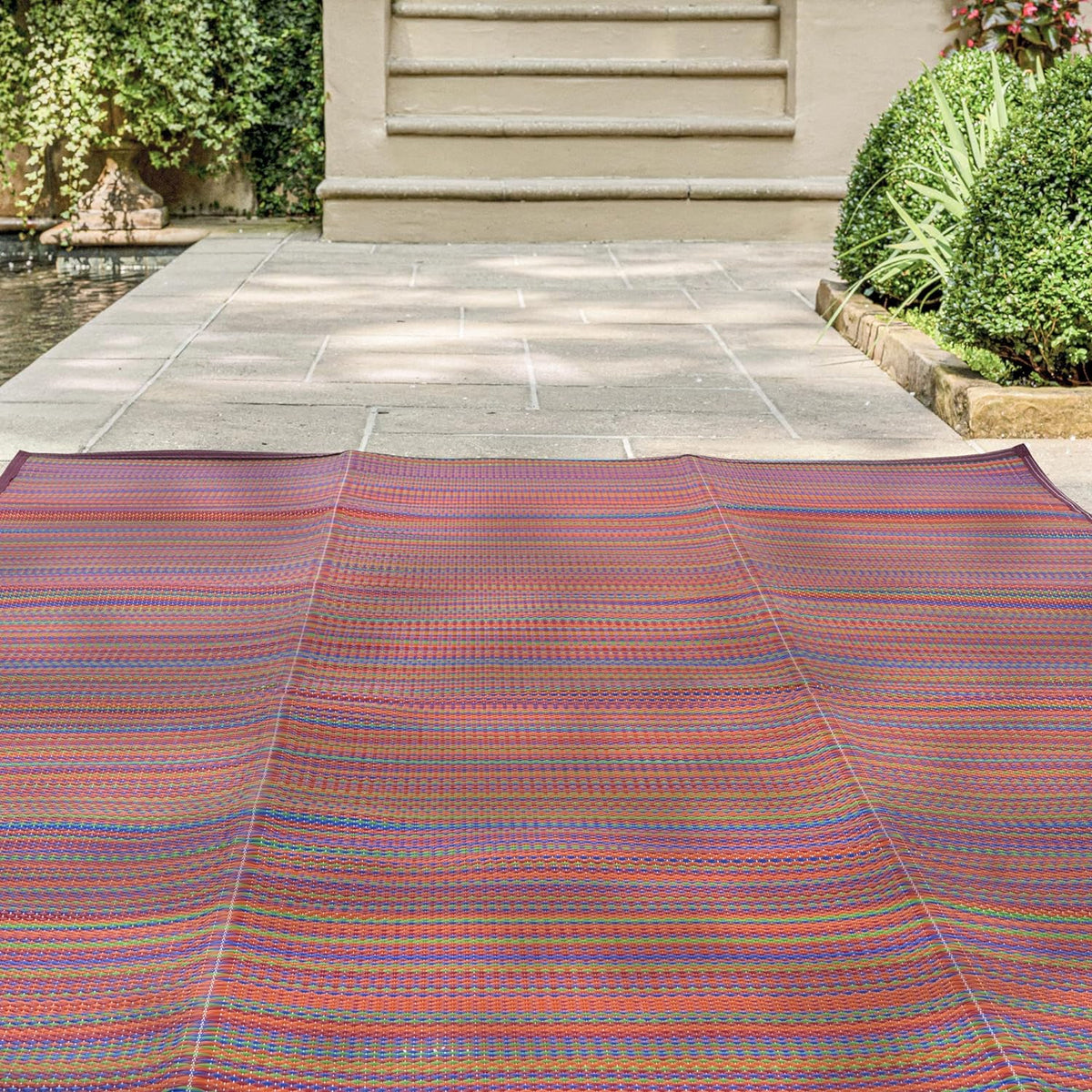 120 × 180 cm Navy Polypropylene Outdoor Rug