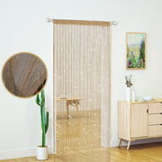 100 × 200 cm Champagne String Curtains – 2 Panels