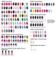 AIMEILI 10 mL Gel Base & No-Wipe Top Coat Kit