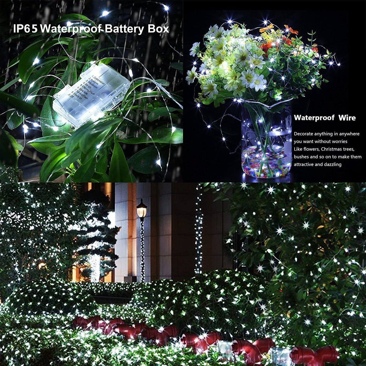 Led String Lights Battery Powered (2 Pack)