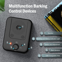 Stop Dog Barking Device, Automatic Anti Barking Devices for Dogs 33 FT, Ultrasonic Rechargeable Waterproof Dog Barking Control Deterrent Stopper Dog Training Tool Indoor/Outdoor Safe for Most Dogs