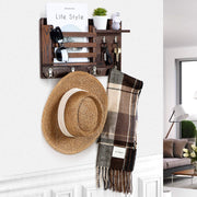 Mail Holder for Wall Mail Organizer with Key Hooks