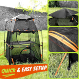 Pet Scene 3 Tier Cat Enclosures Portable Cat Tower for Outdoor Pet Dog House Playpen Rabbit Ferret Cage Outdoor Indoor Portable Gym Exercise Agility Climber