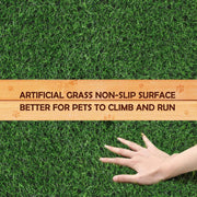 Fir-Wood Dog Agility Arch Bridge with Artificial Grass – 70 kg