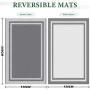 150 × 245 cm Foldable Reversible Outdoor Rug