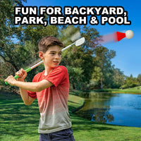 Backyard Kids Golf Set with 2 Clubs, 4 Balls & Target