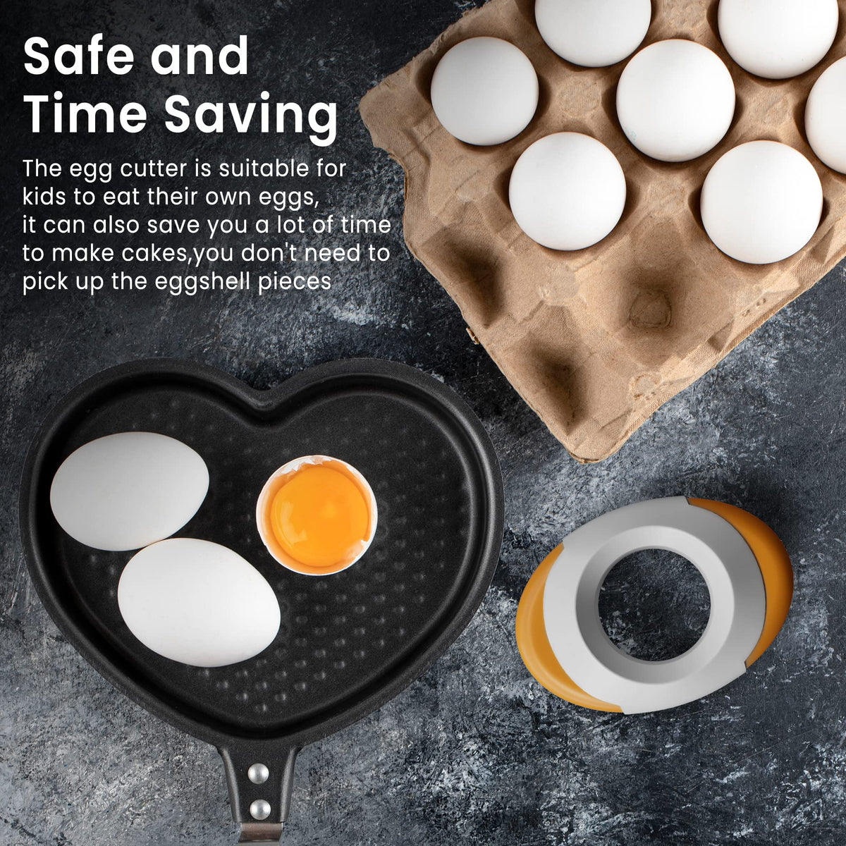 Compact Boiled Egg Topper Tools – 2 Pack