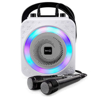 RockJam SP150 Bluetooth Karaoke Machine with 2 Wired Microphones