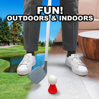 Backyard Kids Golf Set with 2 Clubs, 4 Balls & Target