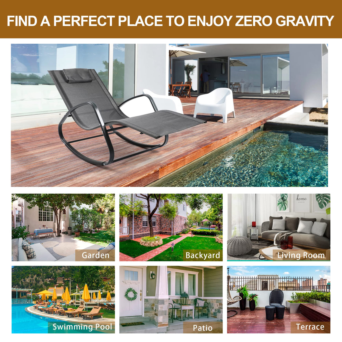Adjustable Zero-Gravity Outdoor Recliner