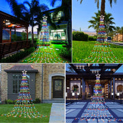 Waterfall Christmas Star Lights LED Waterproof Tree Topper Lights (Multicolour)