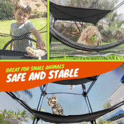 Portable 3-Tier Mesh Cat Tower with Carry Bag