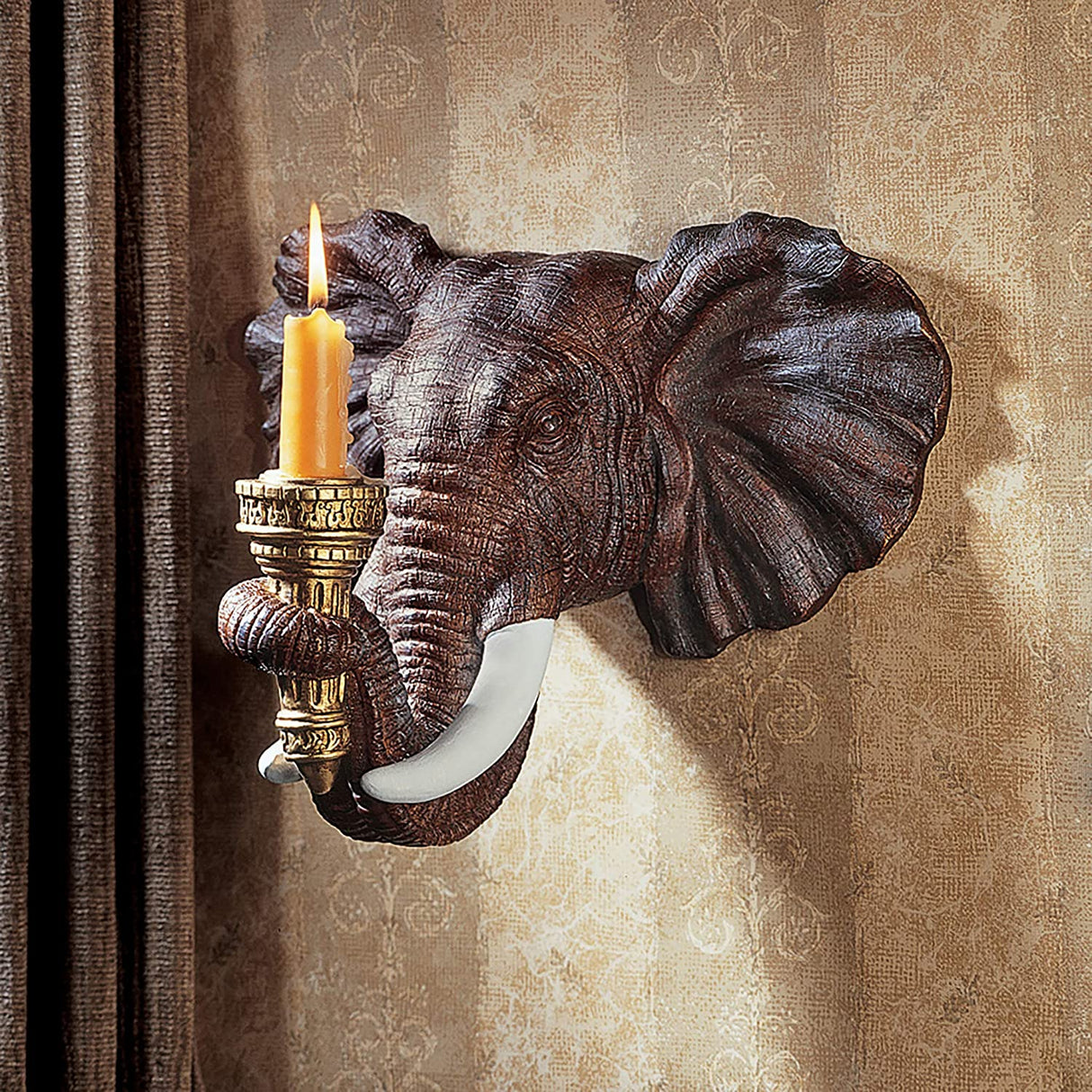 Elephant Wall Sconce- 2Pcs