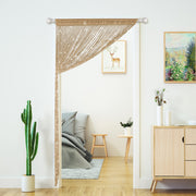 100 × 200 cm Champagne String Curtains – 2 Panels