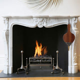 Fireplace Bellows 17"x7.5" Large Wood Air Blower Cast Nozzle for Outdoor Camping BBQ Grill Chimney Hand Bellow Pump Pit Barbeque Fire Tools Accessories with Hanging Strap