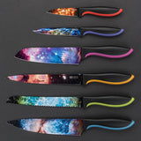 Cosmos Kitchen Knife Set in Gift Box - Color Chef Knives - Cooking Gifts for Husbands and Wives, Unique Wedding Gifts for Couple, Birthday Gift Idea for Men, Housewarming Gift New Home for Women