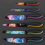 Cosmos Kitchen Knife Set in Gift Box - Color Chef Knives - Cooking Gifts for Husbands and Wives, Unique Wedding Gifts for Couple, Birthday Gift Idea for Men, Housewarming Gift New Home for Women