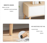 120 cm Maple TV Stand with Open Storage