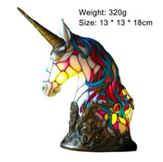Unicorn Table Lamp Decor Cartoon Night Light Tablescape Decorations Desk Lamp