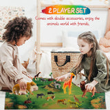 Animals Painting Kits, DIY Animal Crafts and Supplies Set Painting Kit, Giraffe Lion Elephant Modelling, STEM Educational Set Toys for Kids Boys Girls