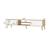 120 cm Maple TV Stand with Open Storage