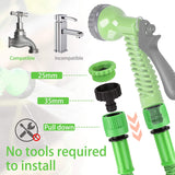 Garden Hose, 75ft Flexible Garden Hose, 22.5m Expandable Garden Hose Pipe Water Hose with 7 Function Spray Gun Hand Shower