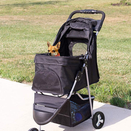 3-Wheel Folding Pet Stroller