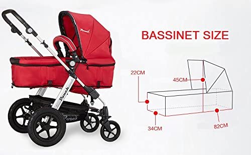 2 in 1 Baby PRAM Baby Stroller Jogger with Bassinet