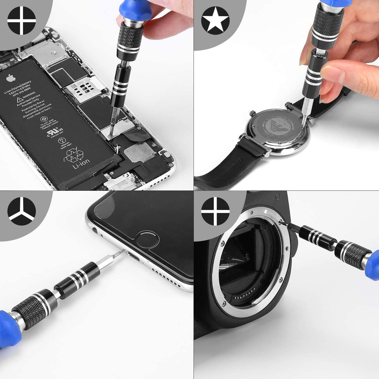 Precision Screwdriver Set, 60 in 1 with 56 Bits Magnetic Screwdriver Kit, Stainless Steel Professional Repair Tools Kit for Phone, Laptop, PC, Camera, Game Console, Glasses, and More –Blue