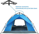 Night Cat Waterproof Camping Tent for 1 2 3 4 Person with Footprint Tarp Easy Instant Pop Up Tent Automatic Hydraulic Rainproof Tent with Rain Fly