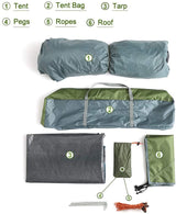 Night Cat Waterproof Camping Tent for 1 2 3 4 Person with Footprint Tarp Easy Instant Pop Up Tent Automatic Hydraulic Rainproof Tent with Rain Fly