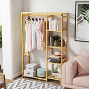 Bamboo Open Wardrobe with Hanging Rail & Shelves