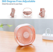 Small Personal USB Desk Fan