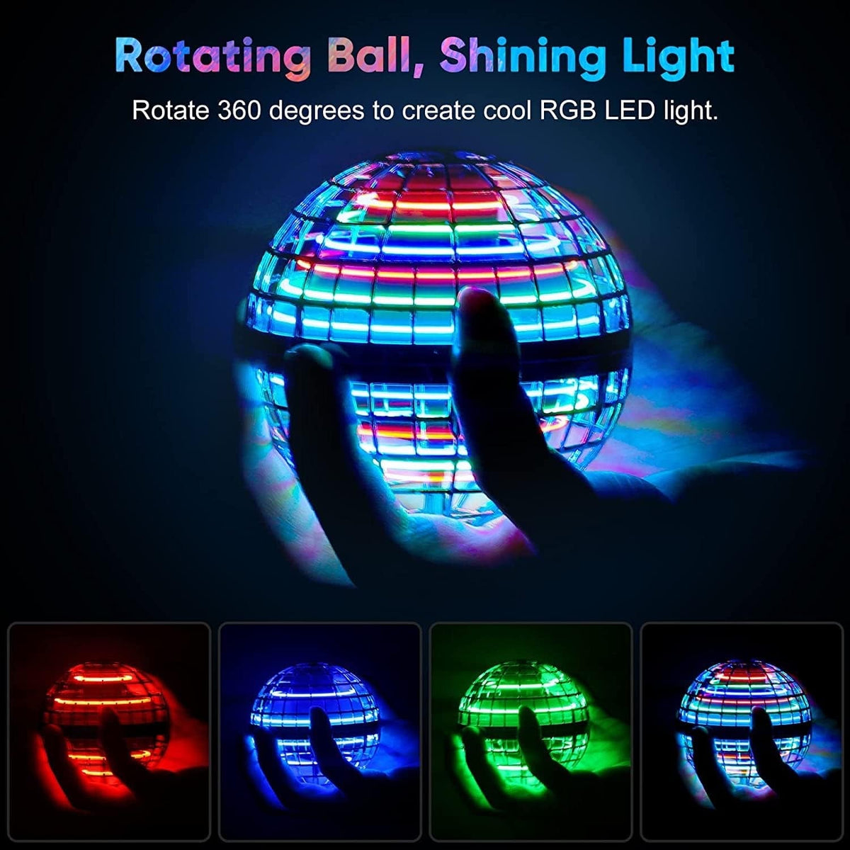 Hand-Controlled Flying Orb Boomerang Ball
