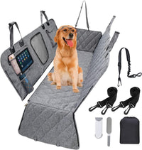 6-in-1 Grey Dog Car Hammock – 137 × 147 cm
