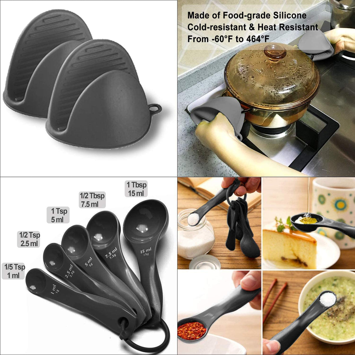 Kitchen Utensil Set Silicone Cooking Utensils - SZBOB 19pcs Kitchen Utensils Tools Wooden Handle Spoons Silicone Utensil Set Spatulas Set Cookware Turner Tongs Whisk Kitchen Gadgets with Holder