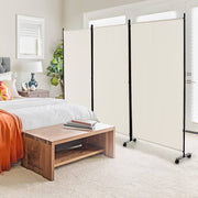 262 × 180 cm 3-Panel Rolling Room Divider – 4 Colours