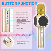 MODAR Gold 4-in-1 Bluetooth Karaoke Microphone
