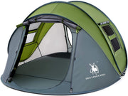 Easy Pop Up Tent-Automatic Setup- Instant Family Tents for Camping, Hiking & Traveling
